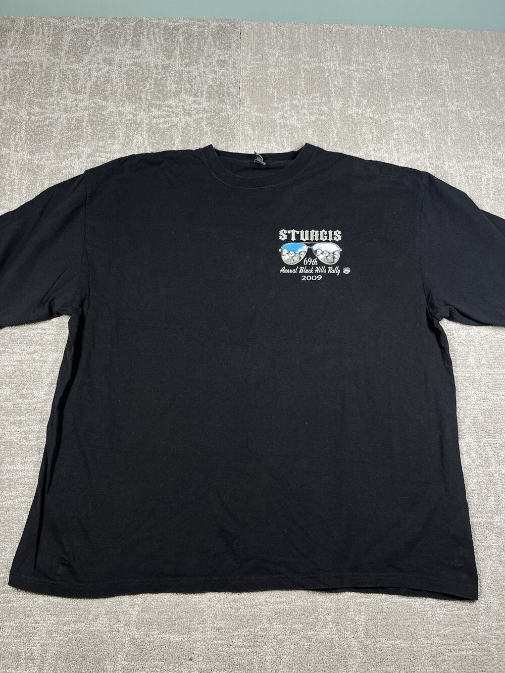 Sturgis 2009 69th Annual Black Hills Motorcycle Rally T Shirt Size 2XL